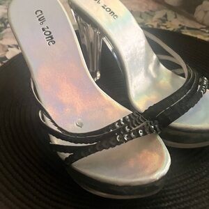 Prom or Evening “Light-Up” High Heeled Platform/
Slide Shoe